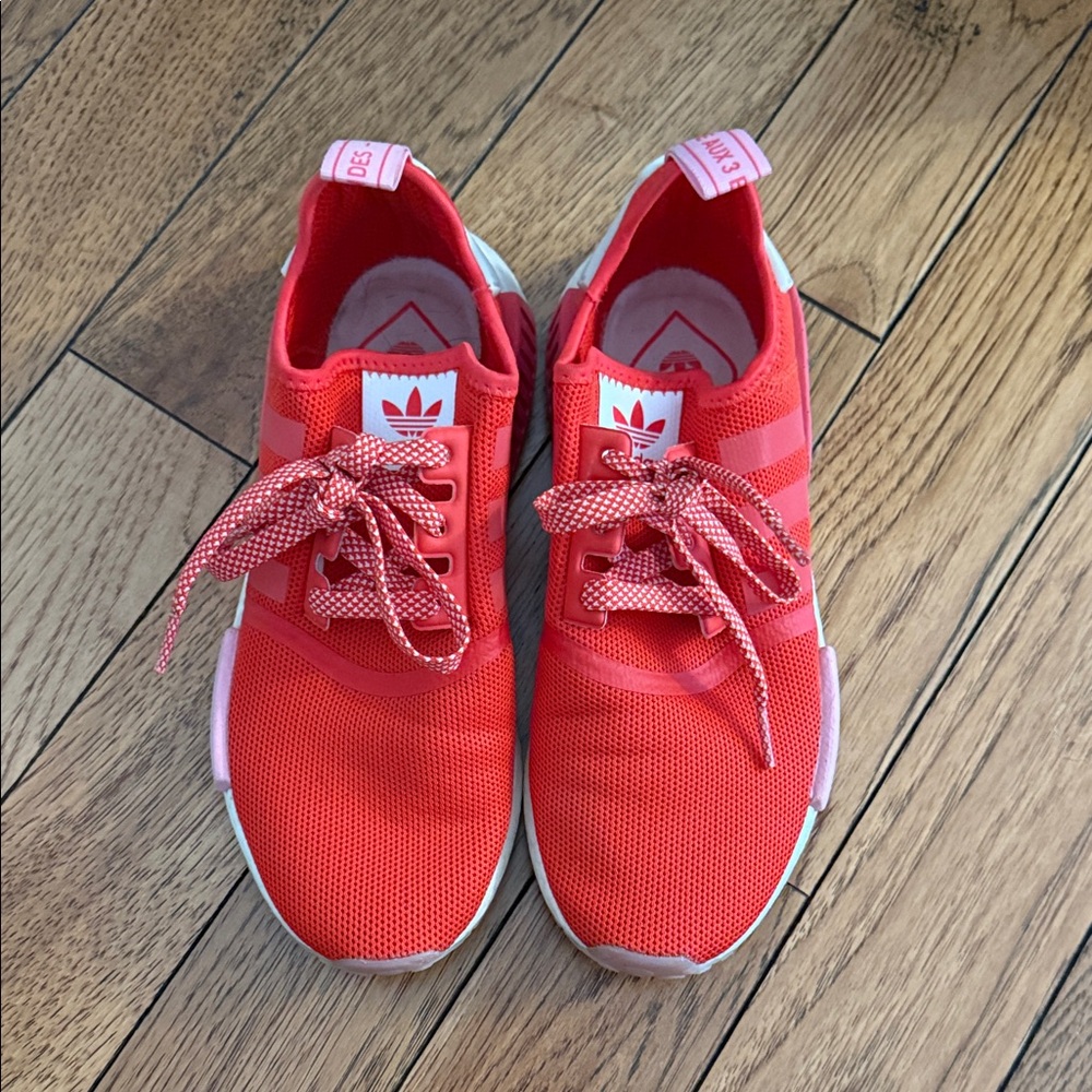 Adidas Woman’s Vibrant Red Sneakers/ WORN ONCE- Size 7.5